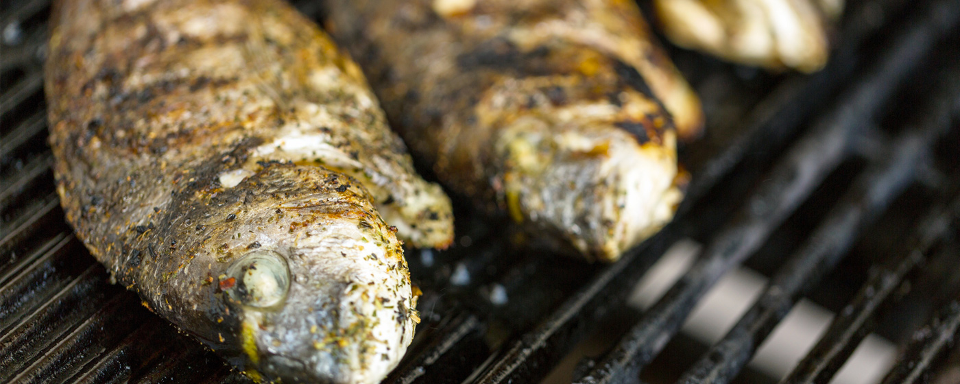 grilled fish in the sardinian style